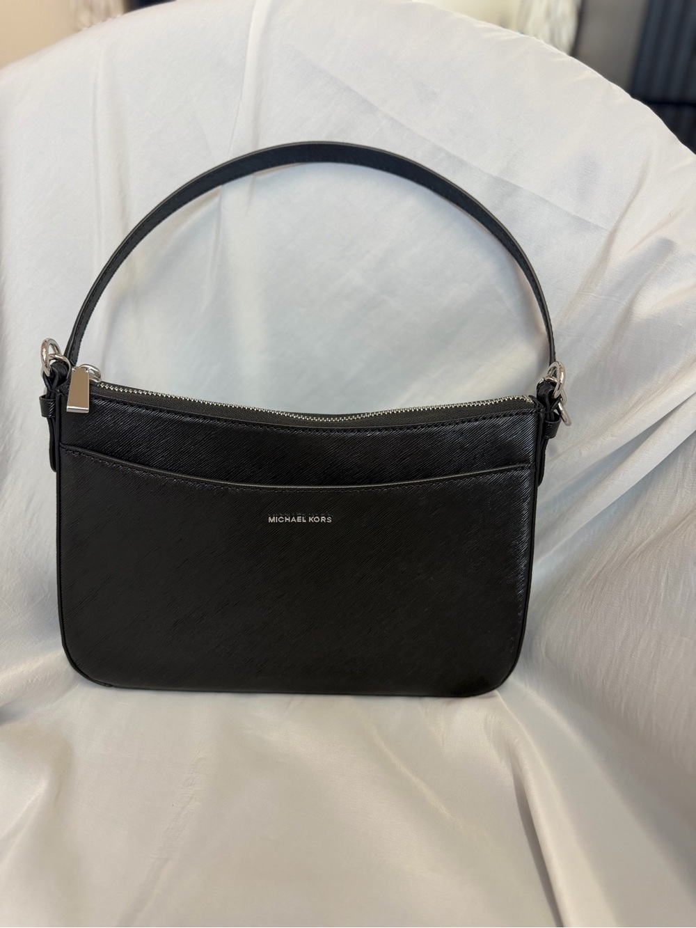 Michael Kors Black Saffiano Shoulder Hobo Bag